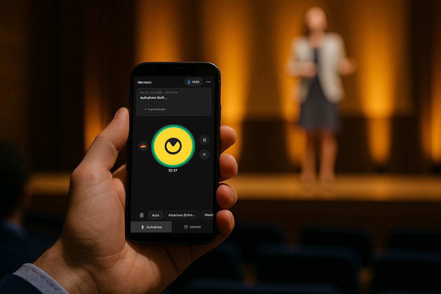 Memoro App für Konferenzaufzeichnungen